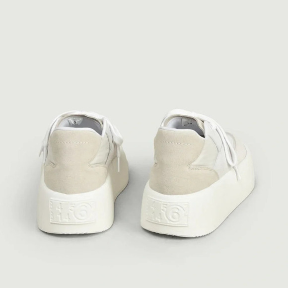 MM6 MAISON MARGIELA
Fabric and suede sneakers in ivory colour size 35 - Picture 4 of 11